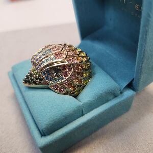 NWT Kurt Geiger Rainbow Eagle Cocktail Ring